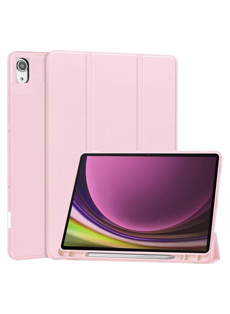 PU Leather Case for HUAWEI MatePad SE Tablet 2024, 11-inch  AGS6-W00 AGS6-W09  -Tablet Cover with Auto Wake/Sleep, Slim Stand Hard Back Shell Protective Smart Cover - Pink