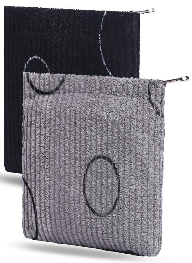 Teircno 2 Pack Coin Purse, Soft Corduroy Coin Purse Pouch with Zipper Cute Coin Purse Mini Change Purse Pouch for Pocket, Small Coin Purse for Women Credit Card Key Lipstick Holder - Image 1