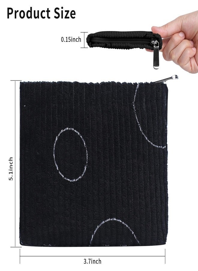 Teircno 2 Pack Coin Purse, Soft Corduroy Coin Purse Pouch with Zipper Cute Coin Purse Mini Change Purse Pouch for Pocket, Small Coin Purse for Women Credit Card Key Lipstick Holder - Image 2