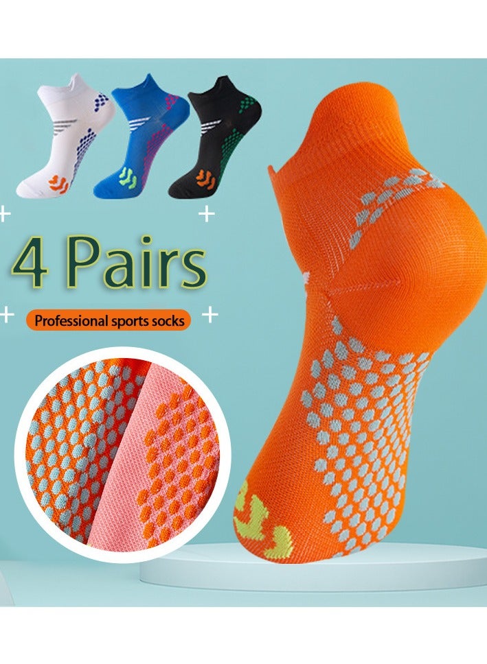 SPORT 4 Pair Medical Short Sports Compression Socks Unisex Cotton Support Socks Men Women Nurse  - Image 1