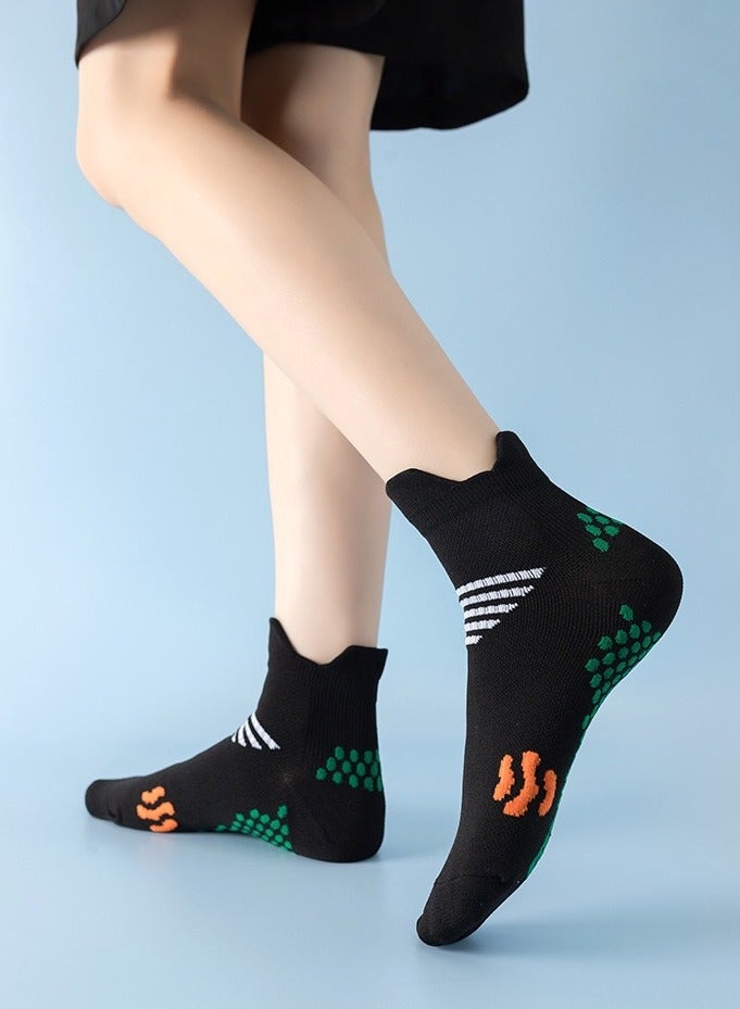 SPORT 4 Pair Medical Short Sports Compression Socks Unisex Cotton Support Socks Men Women Nurse  - Image 2