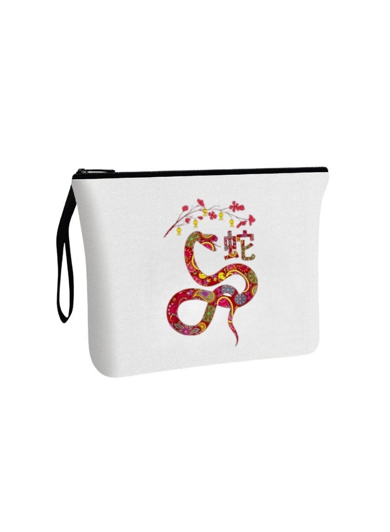 حقيبة مستحضرات التجميل الصينية - منظم مكياج قابل لإعادة الاستخدام صديق للبيئة - مثالي للسفر والاستخدام اليومي والناجين - حقيبة مكياج مثالية بتصميم مطبوع حقيبة مستحضرات تجميل للنساء - Image 1