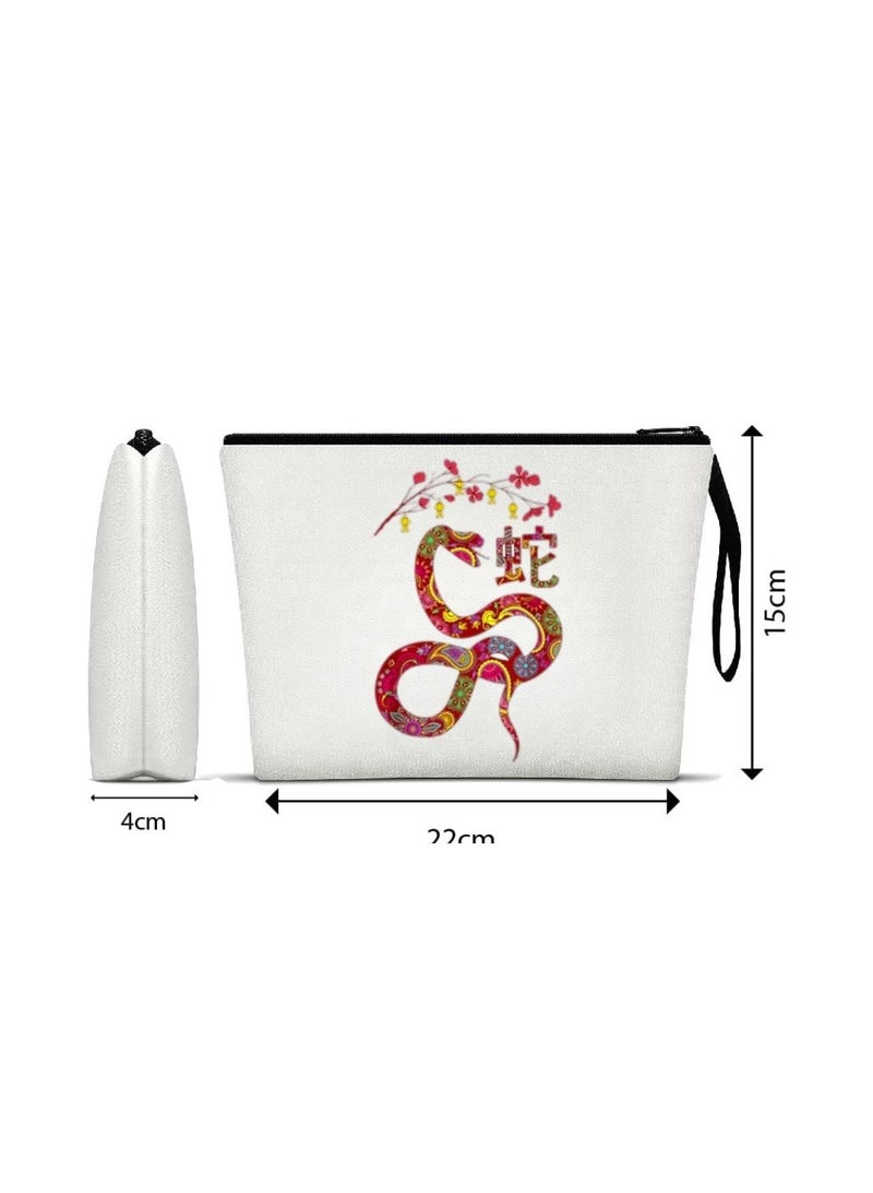 حقيبة مستحضرات التجميل الصينية - منظم مكياج قابل لإعادة الاستخدام صديق للبيئة - مثالي للسفر والاستخدام اليومي والناجين - حقيبة مكياج مثالية بتصميم مطبوع حقيبة مستحضرات تجميل للنساء - Image 2