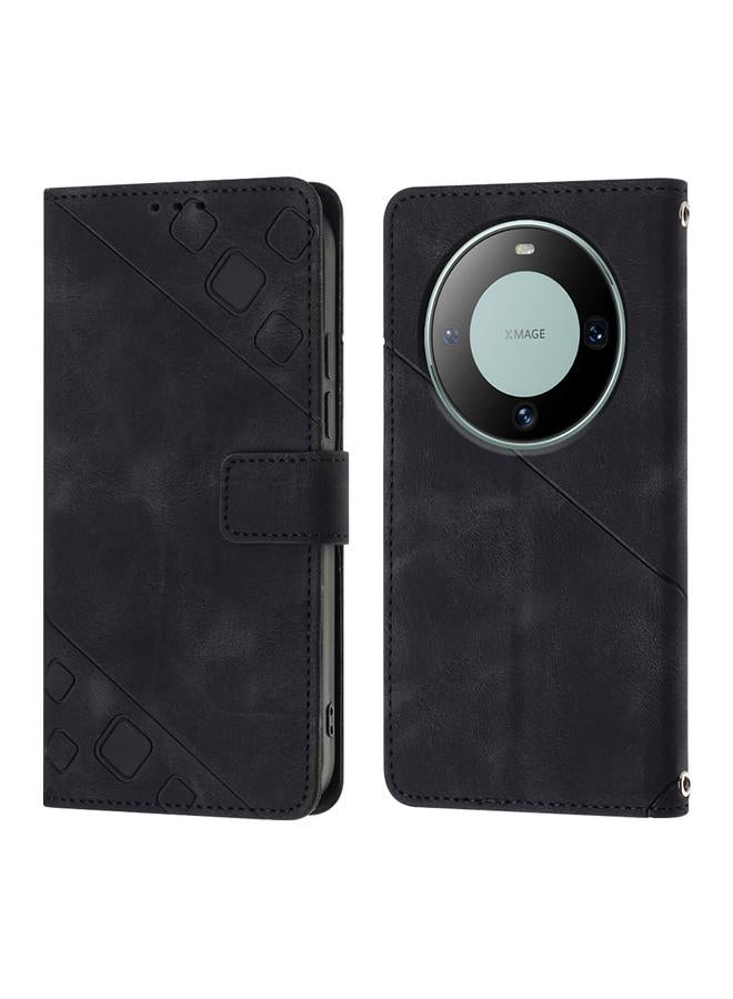 Zaboon Case For Huawei Mate 60 Skin Feel Embossed Leather Phone Case - Image 2