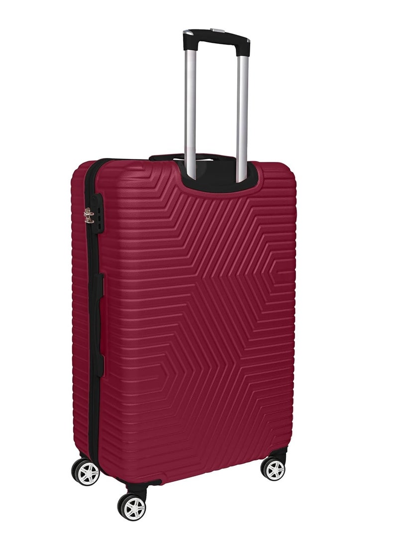 TrekKit Lightweight Checked Suitcase Luggage Trolley - Hardshell Suitcase for 30kg Spinner Luggage for Travel | ABS Material with 4 Spinner Wheels (Red, 28 Inches (71 cm)) - pzsku/Z7F5D53E0D4ED2455CC90Z/45/_/1737590135/89f9a09f-19fb-4623-b253-00568733c896