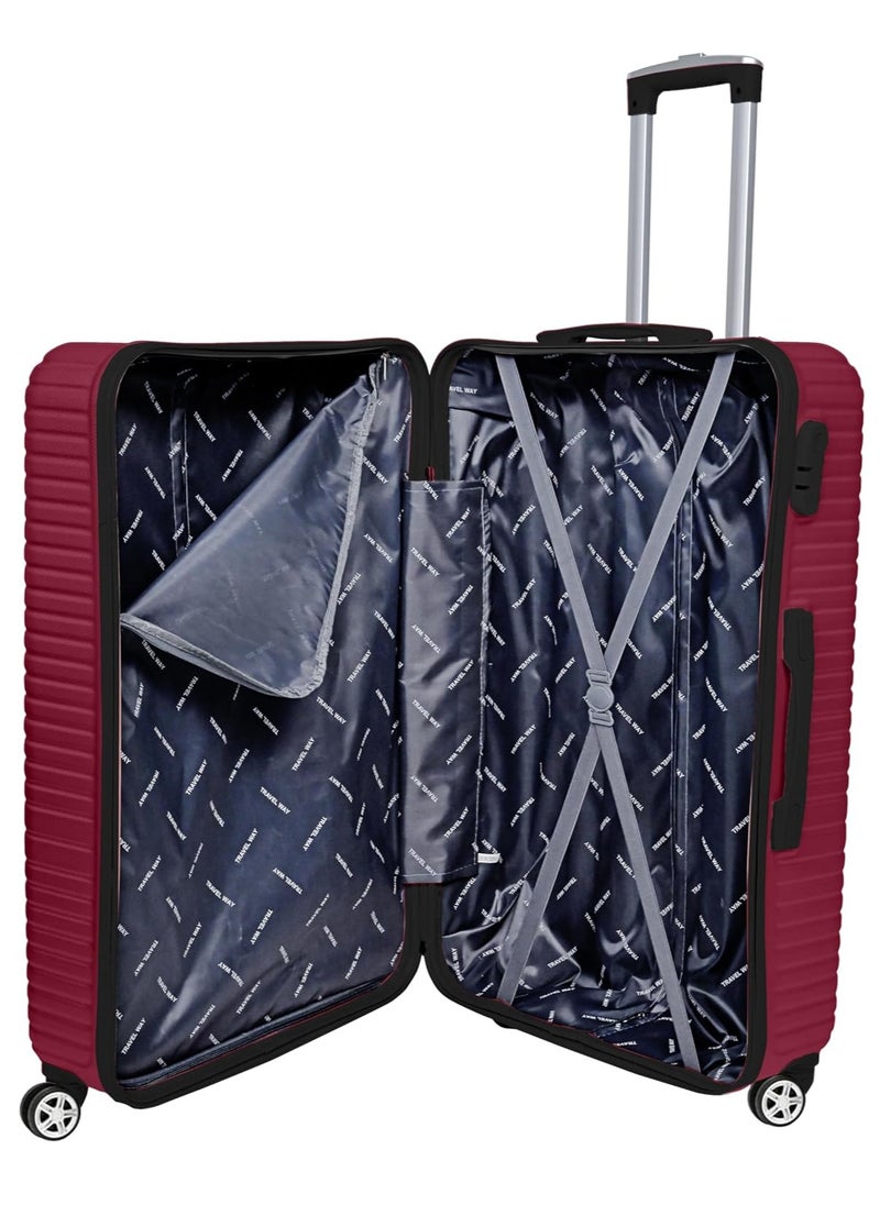 TrekKit Lightweight Checked Suitcase Luggage Trolley - Hardshell Suitcase for 30kg Spinner Luggage for Travel | ABS Material with 4 Spinner Wheels (Red, 28 Inches (71 cm)) - pzsku/Z7F5D53E0D4ED2455CC90Z/45/_/1737590165/5587a015-87e8-48e6-801f-9d740f71e9d0