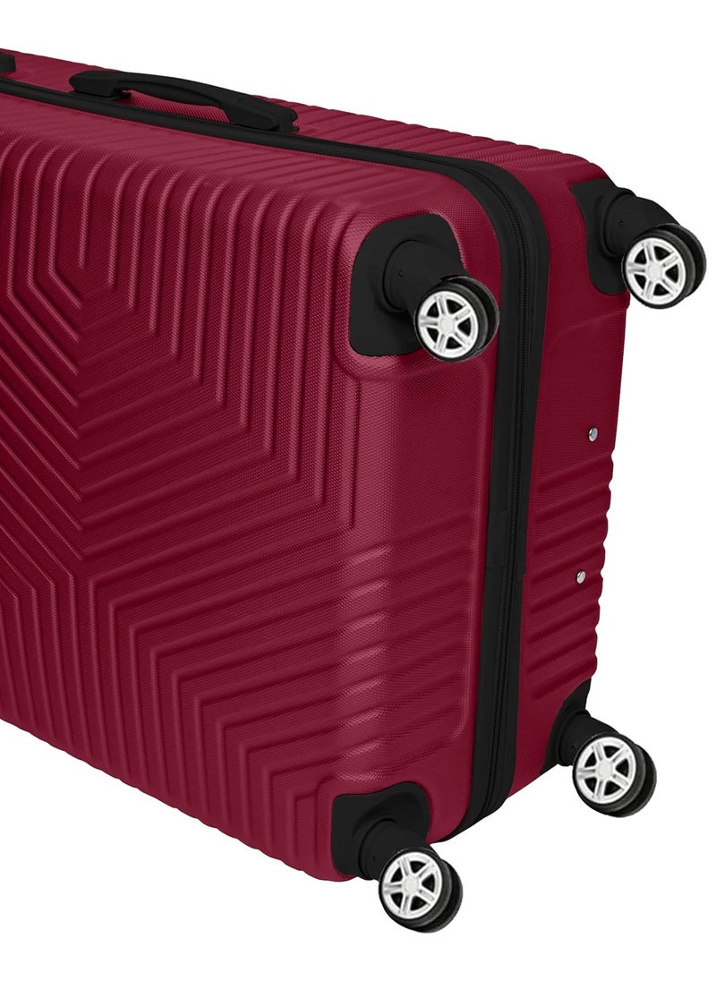 TrekKit Lightweight Checked Suitcase Luggage Trolley - Hardshell Suitcase for 30kg Spinner Luggage for Travel | ABS Material with 4 Spinner Wheels (Red, 28 Inches (71 cm)) - pzsku/Z7F5D53E0D4ED2455CC90Z/45/_/1737590195/8aabc582-0de0-4d07-ae2f-0703397a748f
