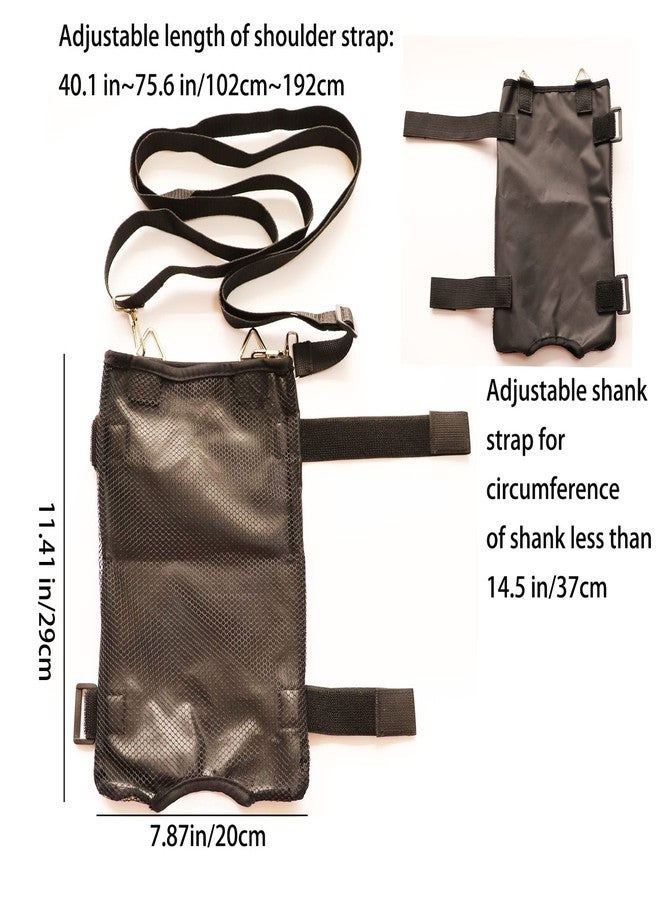 DOPHO 2000ML Urine Bag Holder Catheter Abdominal Drainage Bag Holder with Shoulder Leg Straps Mesh Inspection Window for Bladder Kidney Ostomy Patients Home Travel Wheelchair - Image 2