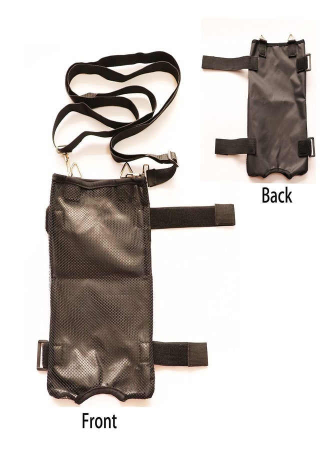 DOPHO 2000ML Urine Bag Holder Catheter Abdominal Drainage Bag Holder with Shoulder Leg Straps Mesh Inspection Window for Bladder Kidney Ostomy Patients Home Travel Wheelchair - Image 4