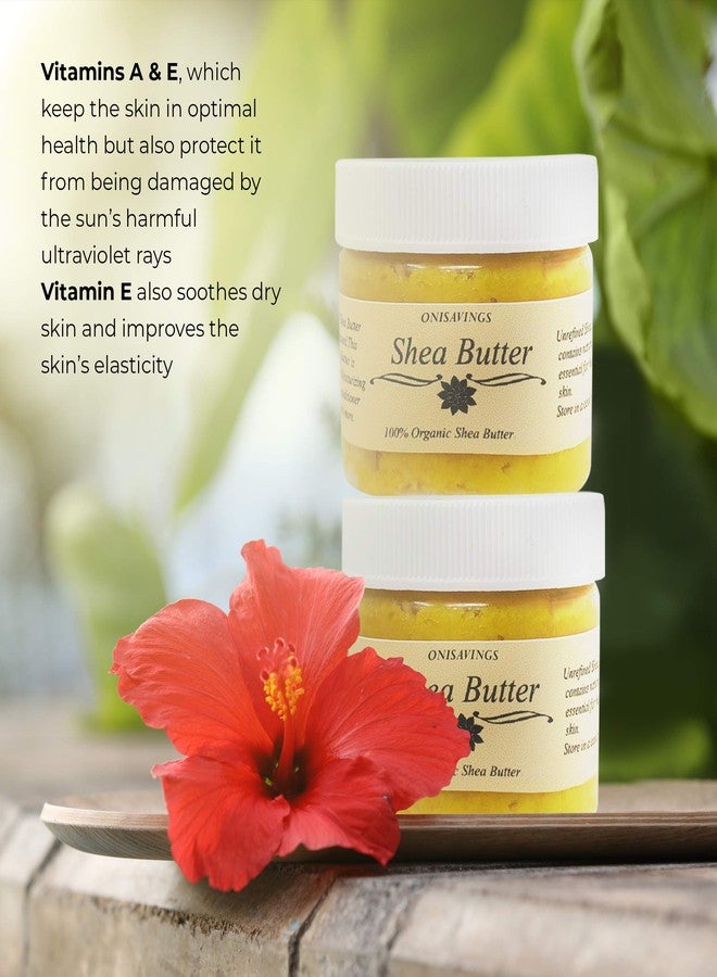 Onisavings 2-Oz Shea Butter Organic Creamy Pure Raw Unrefined African Shea, Skin Nourishment, Eczema, Stretch Marks For Face Body and Hair Travel Size by Romeriza (SHEA B YELLOW - Image 4