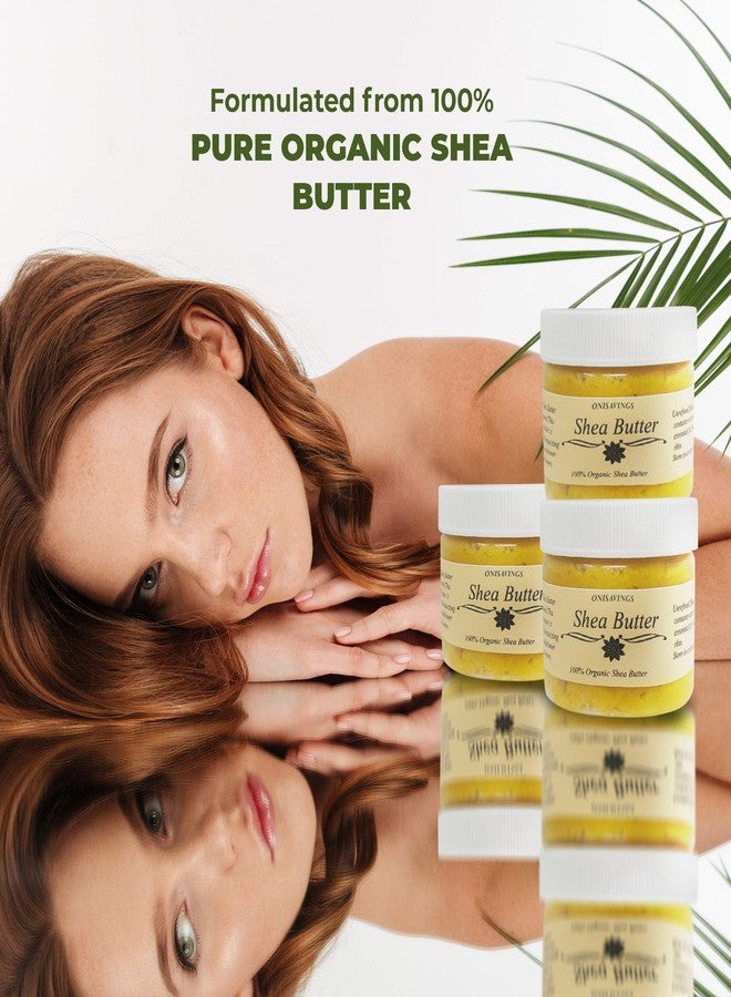 Onisavings 2-Oz Shea Butter Organic Creamy Pure Raw Unrefined African Shea, Skin Nourishment, Eczema, Stretch Marks For Face Body and Hair Travel Size by Romeriza (SHEA B YELLOW - Image 5