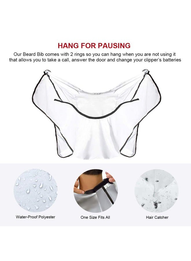 Mobi Lock Beard Shaving Catcher Bib - The Smart Way to Shave - Beard Trimming Apron & Shaving Cape - Perfect Grooming Gift or Men's Birthday Gift - by Mobi Lock - Image 4