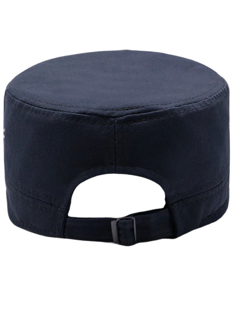 SARAOONT Unisex Cadet Cap Flat Top Adjustable Military Style Hat for Men and Women Casual Outdoor Wear - Image 4