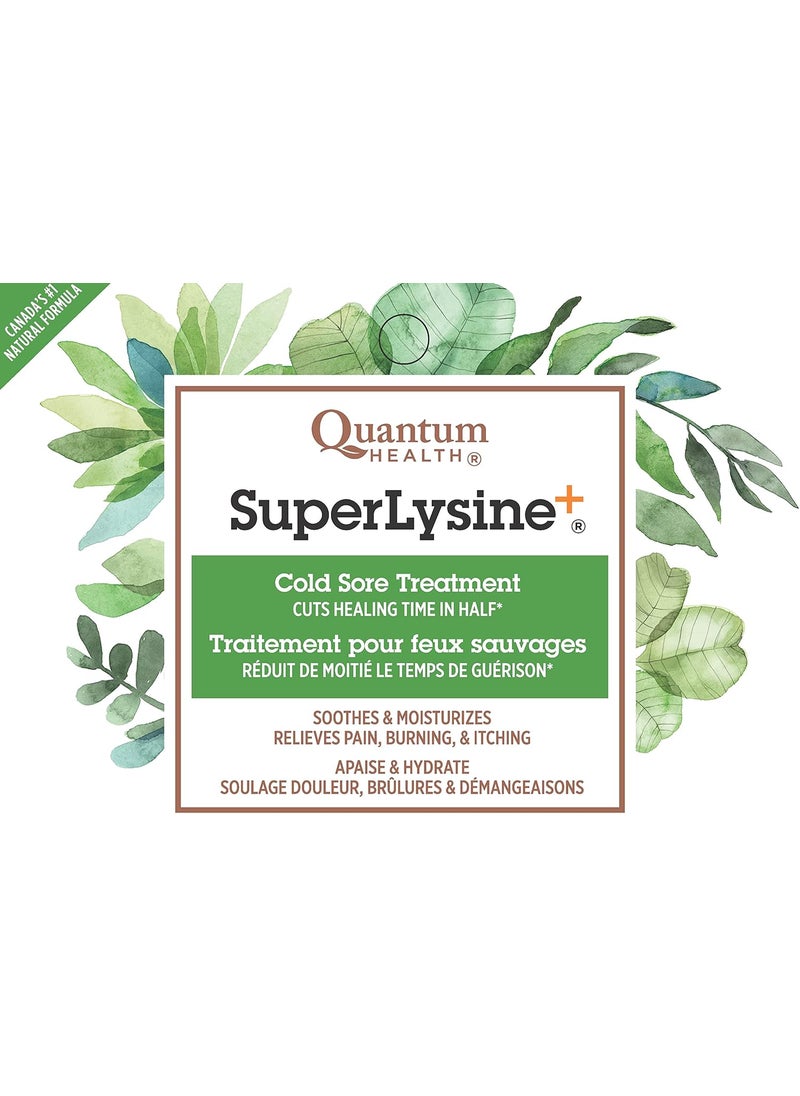 Quantum Quantum SuperLysine Cold Sore Treatment OintmentRelieves Pain Burning and ItchingCuts Healing Time in Half025 Ounce  - Image 2