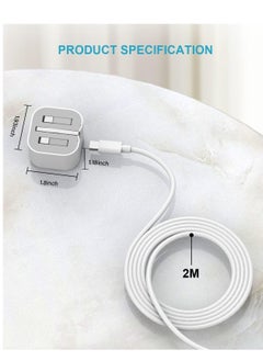 Generic iPhone Fast Charger, iPhone Charger Plug and Cable 2M [Apple MFi Certified], HOSOW 20W USB C Fast Charger iPhone Power Adapter with USB C to Lightning Cable for iPhone 14 13 12 Pro Max/Mini/11/XS/SE/8  - Image 5