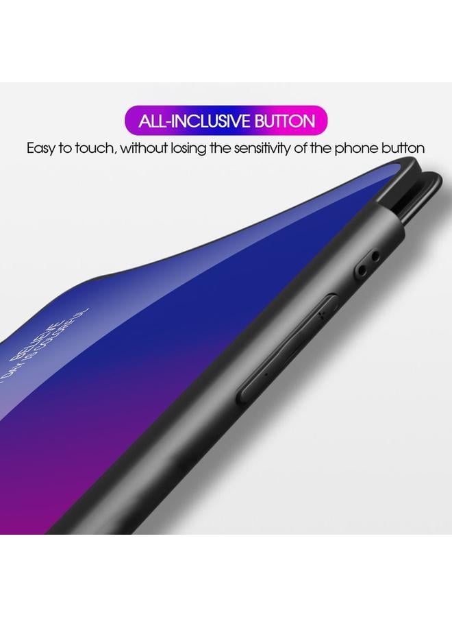 اس-توب جراب لهاتف OPPO Find X، جراب زجاجي متدرج الألوان - Image 5