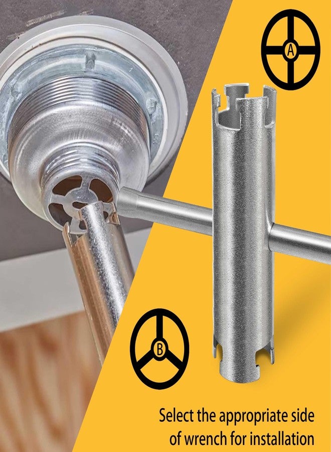 Hanpex Strainer Basket Wrench, Double-sided Kitchen Sink Basket Strainer Wrench - Image 4