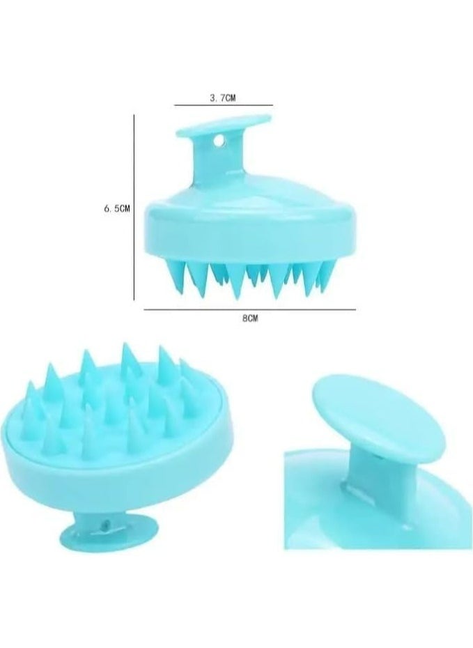 URbantin Hair Scalp Massager 2pcs, Shampoo Brush, Scalp Scrubber and Dandruff Brush for Scalp Care Hair Cleaning Shower, Neck and Body Massager, Soft Silicone Comb  - Image 3
