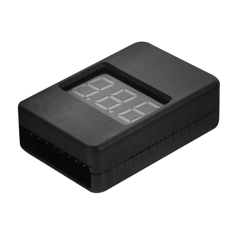 Lipo Battery Voltage Tester 1 8s with LCD Backlight Low Voltage Alarm Black - Image 2