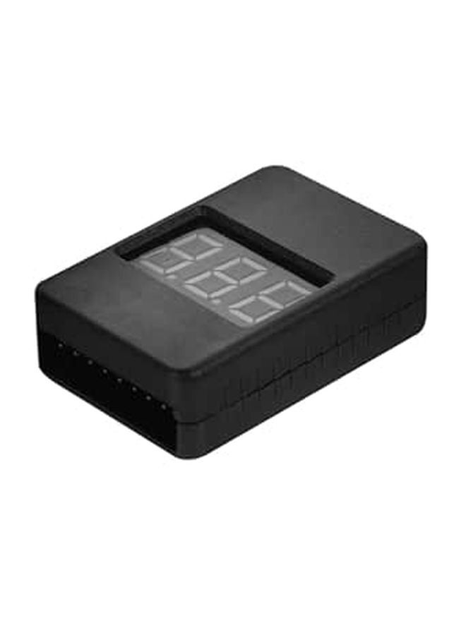 Lipo Battery Voltage Tester 1 8s with LCD Backlight Low Voltage Alarm Black - Image 1