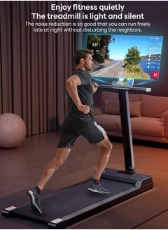 Favarey 2.25HP Folding Treadmills, 2 in 1 Under Desk Treadmill, Portable Walking Pad,Remote Control,LED Display, With 265 lbs Weight,Walking Jogging for Home Office  - Image 3
