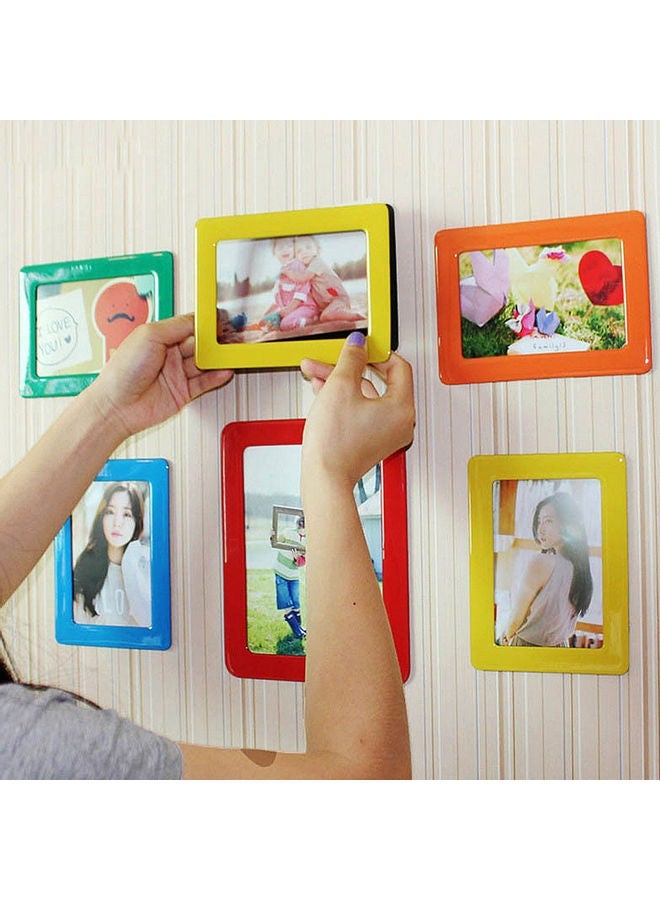 NIBEMINENT Mini Rectangle Magnetic Fridge Photo Frame Black 0.2x24.5x20cm - Image 2