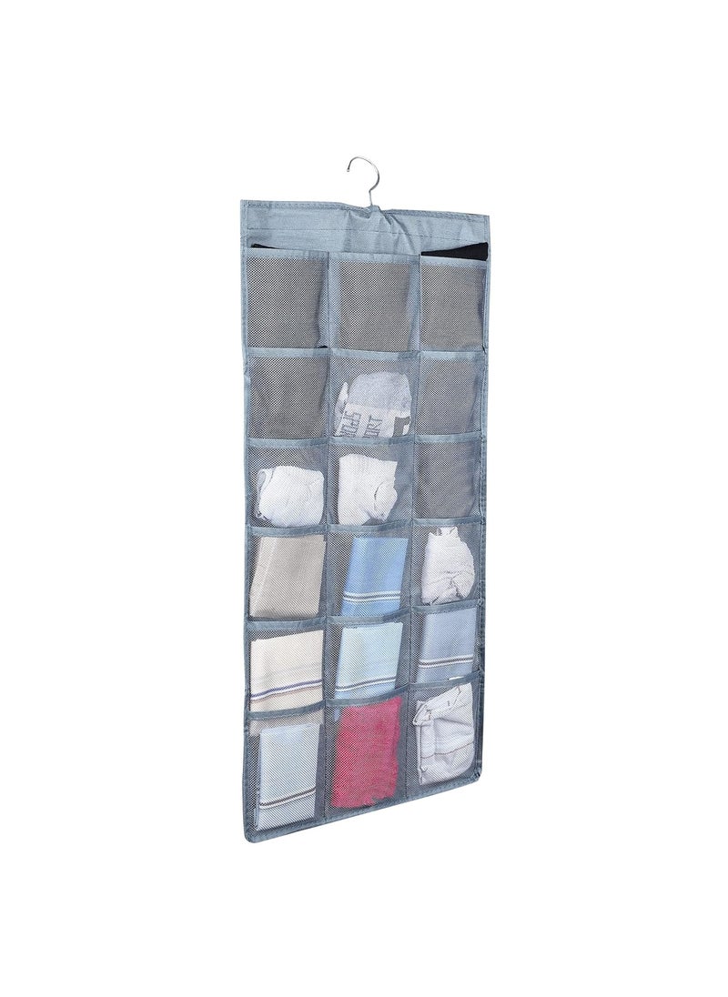 NFI essentials NFI essentials Double Sided 30 Pockets Clear Hanging Bag for Storage Organizer of Socks BraUnderwear Holding Necklaces Bracelets Rings Earrings etc  - Image 4