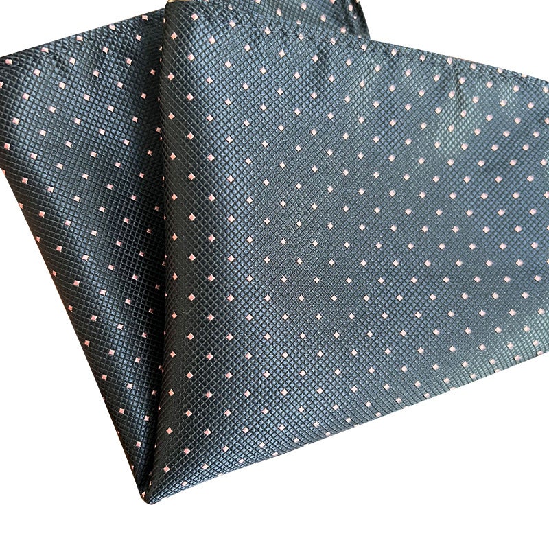 Mens Fashion Dot Pocket Square FXY-26 navy blue powder spot 