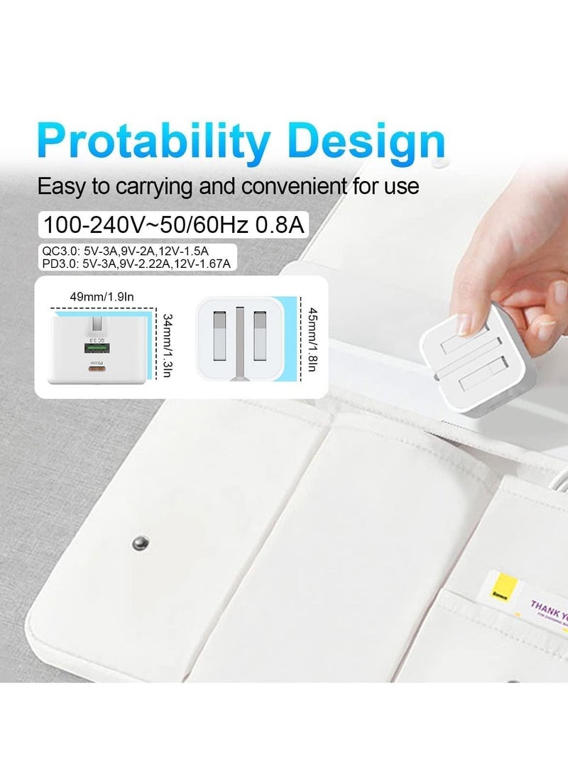ELTRAZONE USB C Charger 20W Fast Charge Wall Plug, 2 Ports PD&QC 3.0 Fast Charger Plug Compatible for iPhone 13/13 Pro 12/12 Pro/12 Pro Max/11/XS/XR, iPad, Galaxy, Huawei etc  - Image 4