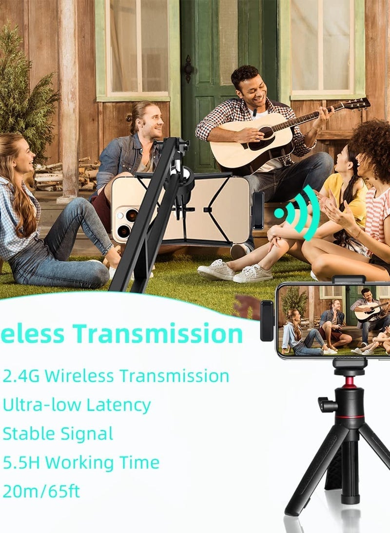 SOLARAE Wireless Lavalier Microphone, Cell Phone Radio Noise Cancelling Microphone for iPhone, No Bluetooth Video Recording Interview Vlogging - Image 4