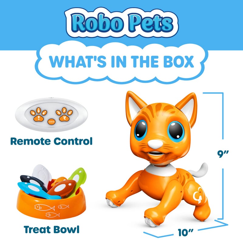 Power Your Fun Robo Pets Cat for Girls and Boys - Remote Control Robot Toy Interactive Hand Motion Gestures  Robot Toys Smart STEM Toy Programmable Treats Walking Dancing Robot Pet for Kids Robot Cat - Image 5