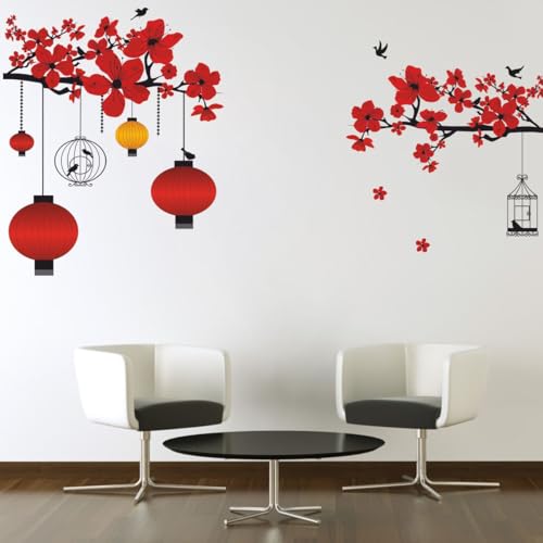 Sticker Studio Vinyl Reusable Self-Adhesive Tree with Lamp Wall Sticker | Multicolour Design | Easy to Apply & Remove | Perfect for Kids’ Rooms, Living Rooms, and Play Areas | (Pack of 1) - Image 2