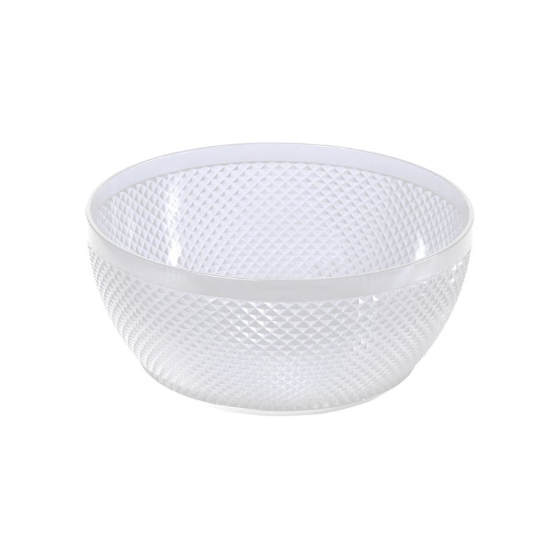 SURPRISE® Classic Round Plastic Mixing Serving Fruit Kitchen Bowl | BPA Free Non-Toxic (White) - Image 1