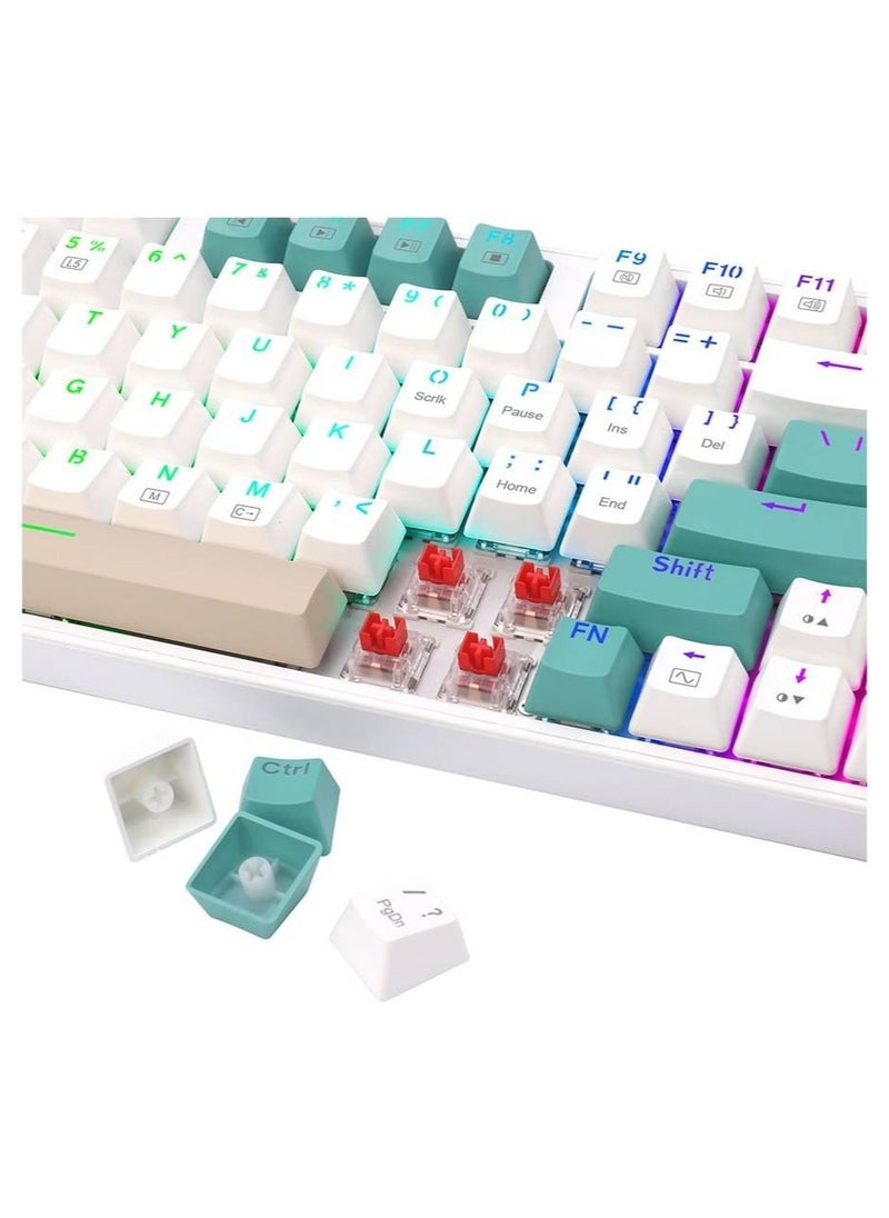 ريدراجون Redragon VEIGAR K643 90% RGB Mechanical Gaming Keyboard, 94 Keys  - Image 4