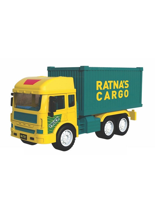 RATNA'S MY FIRST WHEELS Ratna's Cargo Container Truck Friction Powered Big Size Plastic Toy Vehicle for Kids - Image 1