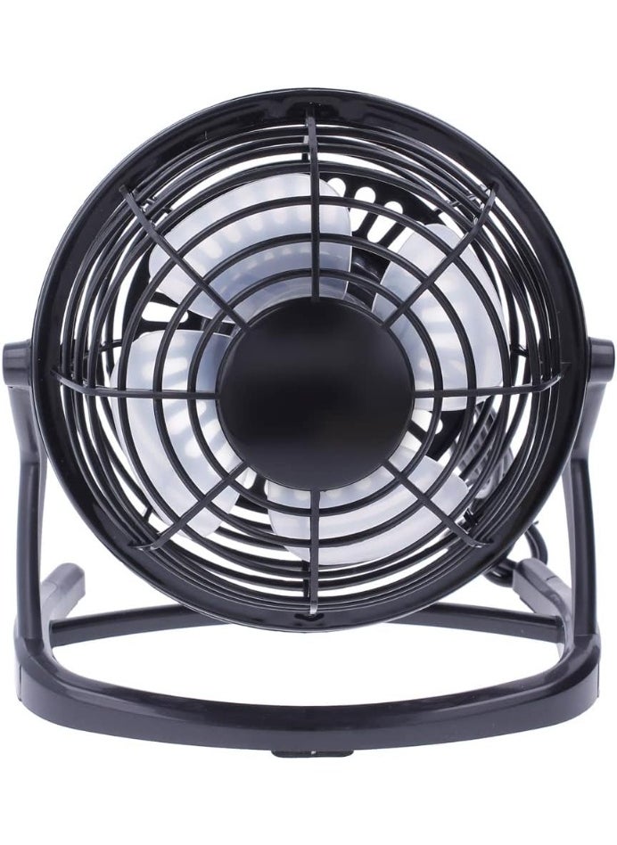 Generic Portable Mini USB Desk Fan – Quiet Operation – Compact Cooling Fan for Computer or Office – Black  - Image 3