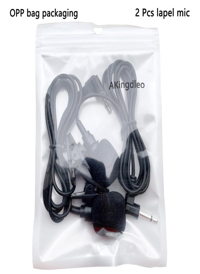 Akingdleo 2 pcs Portable Lapel mic 3.5mm Audio Compatible with Voice Amplifiers S6 - Image 4