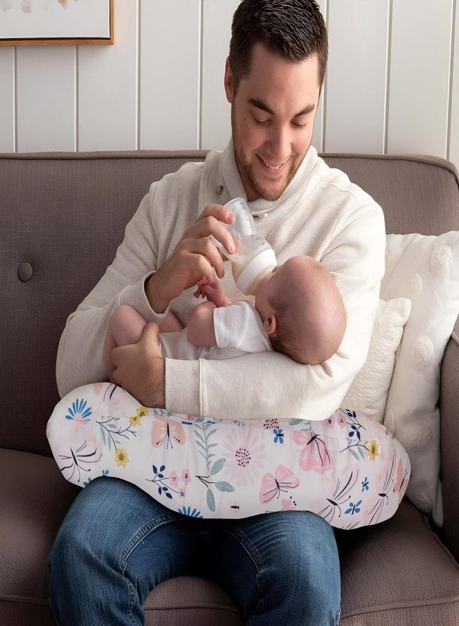 Windson Craft Newborn Nursing Feeding Pillow, Breastfeeding Pillows with Removable Cover, Infant Support for Baby & Mom Cradle 0-24 Months (Pink - Butterfly Garden) - Image 4