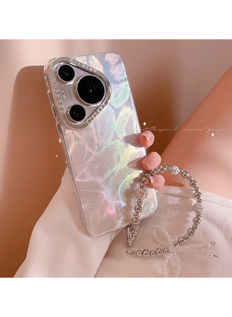 عام حالة هاتف Huawei Pura 70 Pro، لجهاز Huawei Pura 70 Pro، توفر حماية كاملة للعدسة، وامتصاص صدمات، وخفيفة الوزن، ورفيفة جدًا مع حالة هاتف رفيعة. - Image 1