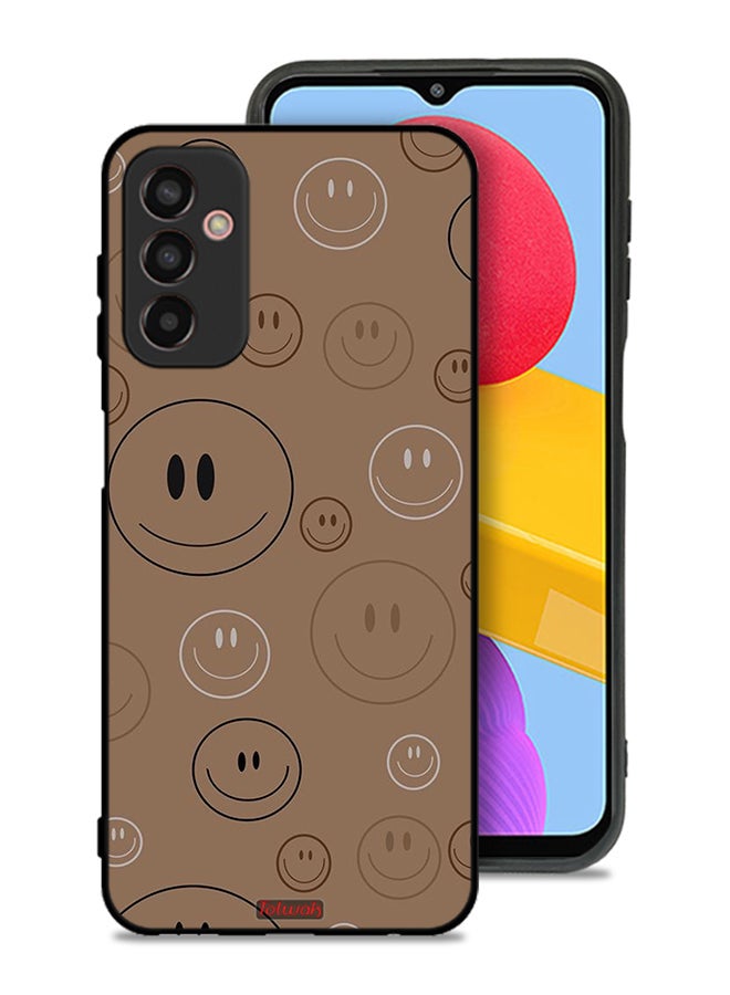 Tolwak Samsung Galaxy M13 Protective Case Cover Smiley Faces Pattern - Image 1