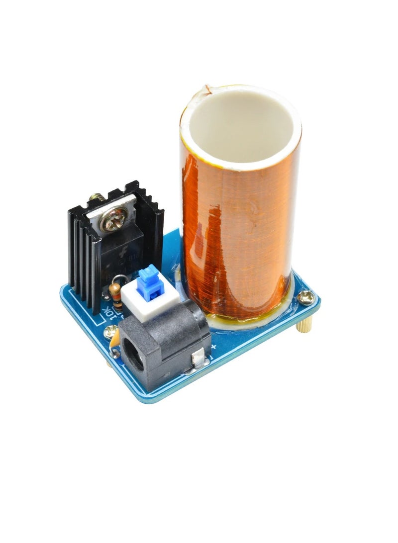 BD243 Mini Tesla Coil Kit, Magic Props Empty Lights Technology DIY Electronics, Portable Fun Science Experiment Assembled DIY Kit For School College Science Experiments, (1pc)  - Image 1