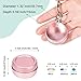 SOBAHIDO Daily Metal Carrying Case Portable Keychain Pill Holder Waterproof Small Travel pill Container for Earplugs Coins Compatible with Loop Eargasm Vibes Compact Mini Purse Pill Box Pink - Image 4