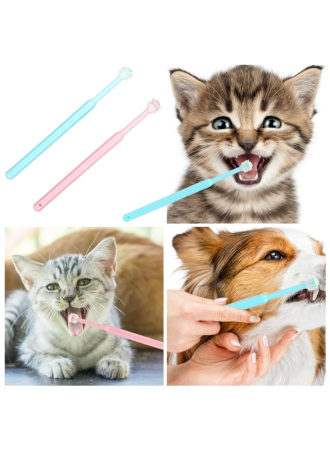 CMGTYYD 2 Pack Small Dog & Cat Toothbrush,360 Degree Soft Silicone Pet Toothbrush Cat Dental Care Dog Oral Hygiene Deep Clean Pet Teeth Cleaning Kit (Small Size) - Image 4