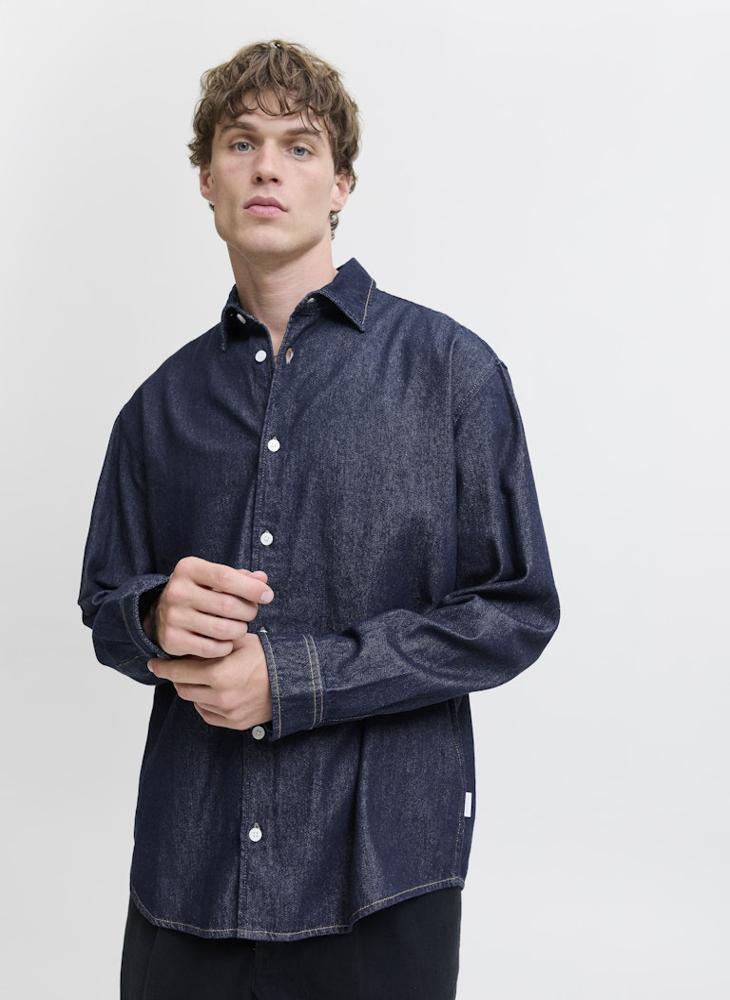 جاك اند جونز قميص جينز كاجوال بقصة عادية - Image 3