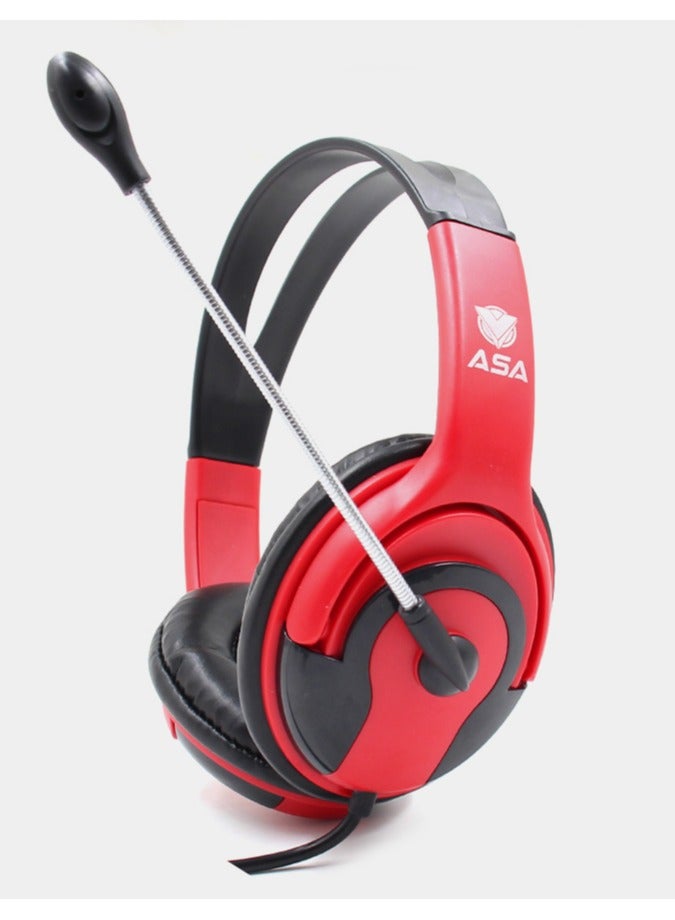 ASA Over-Ear Wired Gaming Headset With Mic For PS4\PS5  - Image 1
