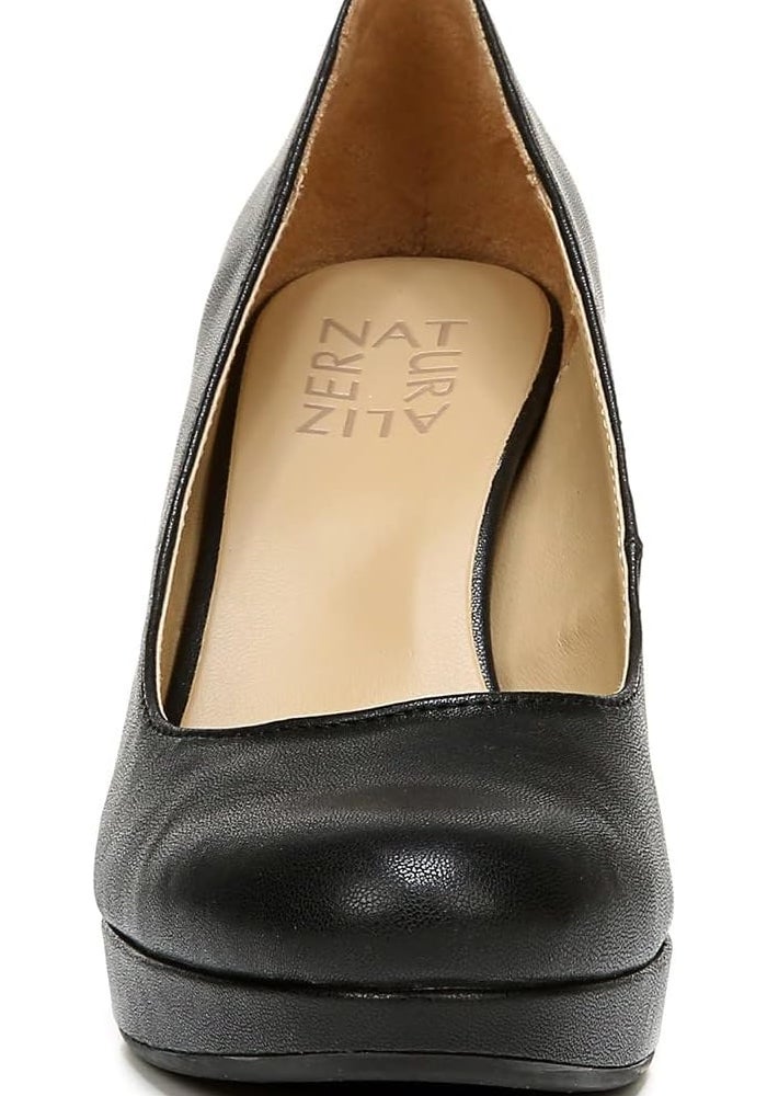 Naturalizer Women's Berlin Chunky High Heel Platform Pump in Black Smooth, Size 11 Wide - Image 5