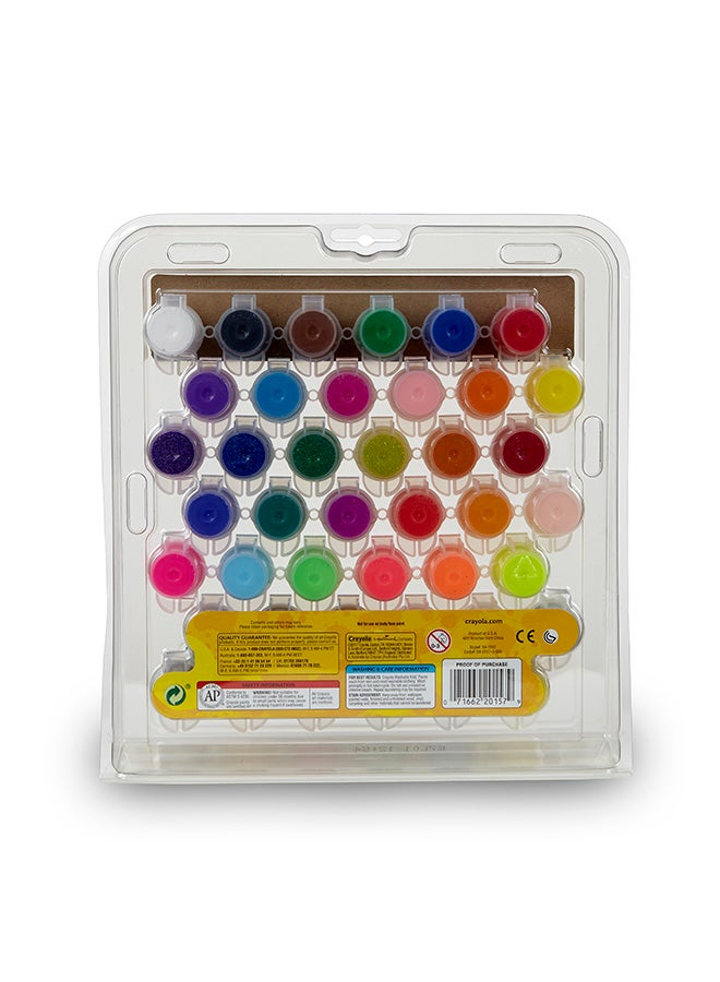 Crayola طقم طلاء قابل للغسل مع صينية خلط و2 فرشاة - Image 2