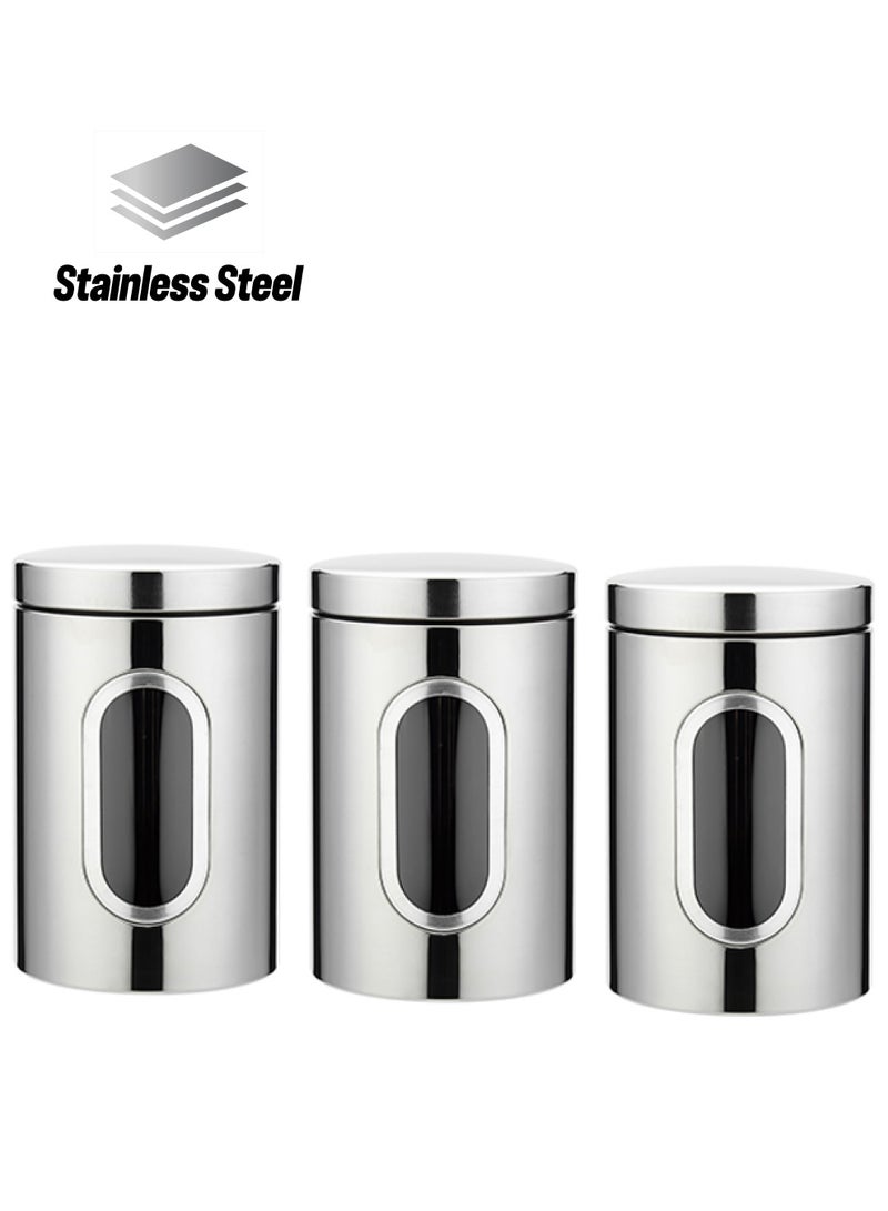 إسكدنيا طقم حافظات طعام من 3 قطع مزود بغطاء فضي 34Ø³Ù†ØªÙŠÙ…ØªØ± - Image 1