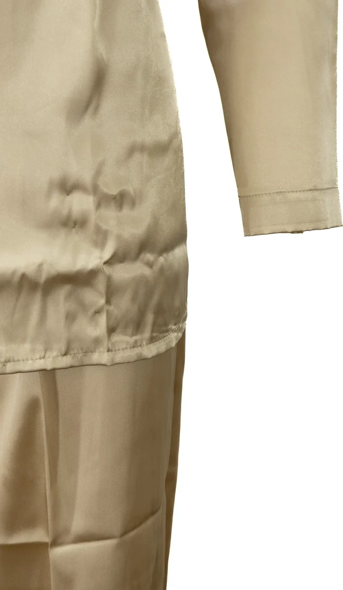 Oppland Men's Stylish Classic Model Pajama Set Premium Satin Fabric Unique Model Pocket Full Pattern