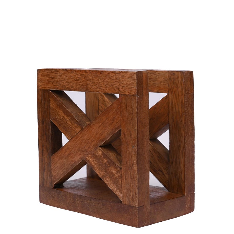 EDHAS Wooden Paper Napkin Holder Napkin Storage Dispenser For Tables Kitchen Office Accessories for Restaurants Dining Home Dcor 5 x 3 x 5